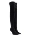 Femme La Jameson Pointed-toe Boots In Black