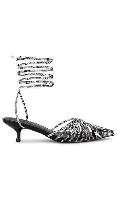 Femme La Lauren Lace Up Pump In Python