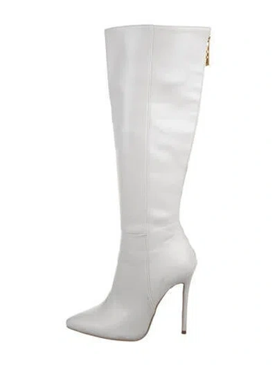 Pre-owned Femme La Leather Boots In White