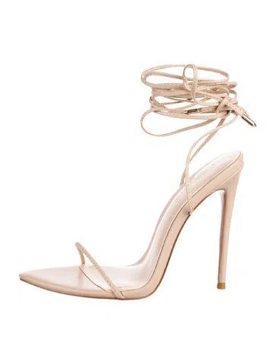 Pre-owned Femme La Leather Sandals In Pink