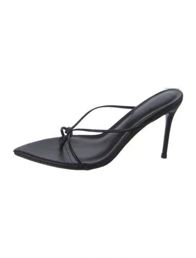 Pre-owned Femme La Leather Slingback Sandals In Blue