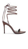 Femme La 3.0 Barely Open-toe Sandals In Brown