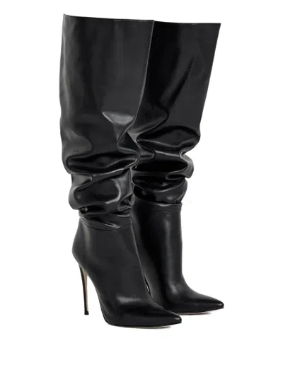 Femme La Mariel 2 Way Point-toe Boots In Black