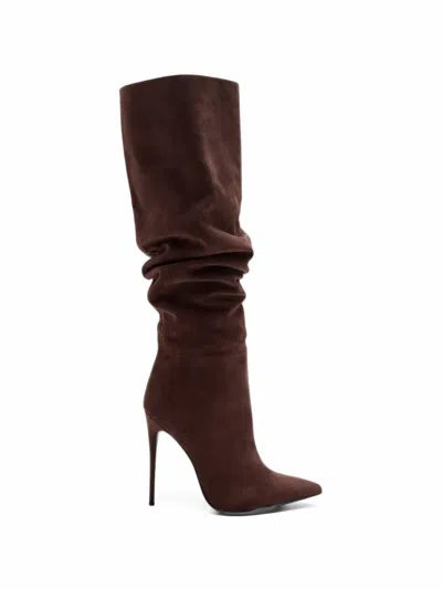 Femme La Mariel Slouched Boots In Brown