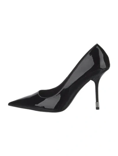 Pre-owned Femme La Patent Leather Pumps In Black