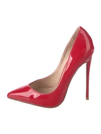 Pre-owned Femme La Patent Leather Pumps In Red