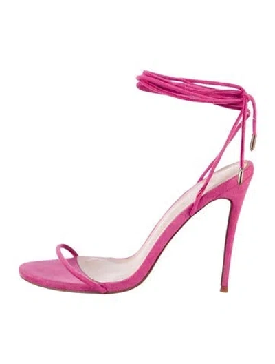 Pre-owned Femme La Sandals In Pink