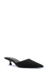 Femme La St. Honore Kitten Heel Mule In Black