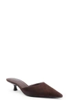 Femme La St. Honore Kitten Heel Mule In Brown