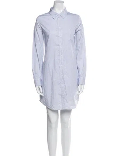 Pre-owned Femme La Striped Knee-length Dress In Blue