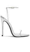 Femme La The Andx Sandal In Liquid Metal