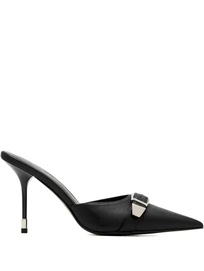 Femme La Venetia Pointed-toe Mules In Black