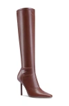 Femme La Whistler Pointed Toe Knee High Boot In Brown