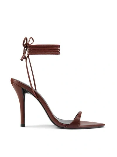 Femme Lyra Lace Up Sandal In Brown
