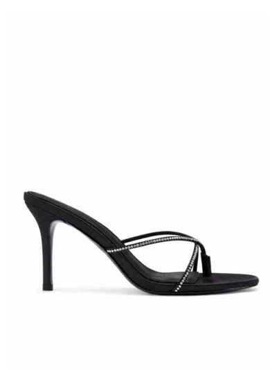 Femme Sicilian Crystal Mule In Black