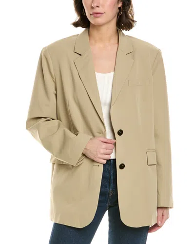 Femme Society Blazer In Brown