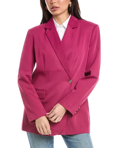 Femme Society Blazer In Purple