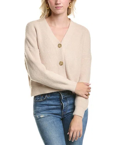 Femme Society Cardigan In Beige