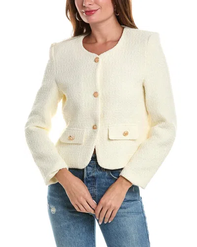 Femme Society Cardigan In White