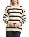 Femme Society Dropped-shoulder Sweater In White