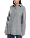 Femme Society Knit Pullover In Gray