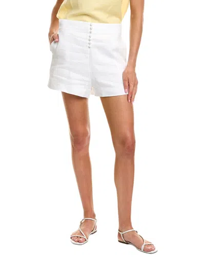 Femme Society Linen Short In White