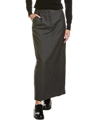 Femme Society Maxi Skirt In Grey
