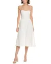 Femme Society Midi Dress In White
