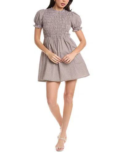 Femme Society Mini Dress In Brown