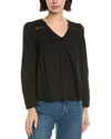 Femme Society Pintuck Top In Black