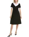 Femme Society Puritan Collar Mini Dress In Black