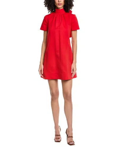 Femme Society Short Sleeve Mini Dress In Red