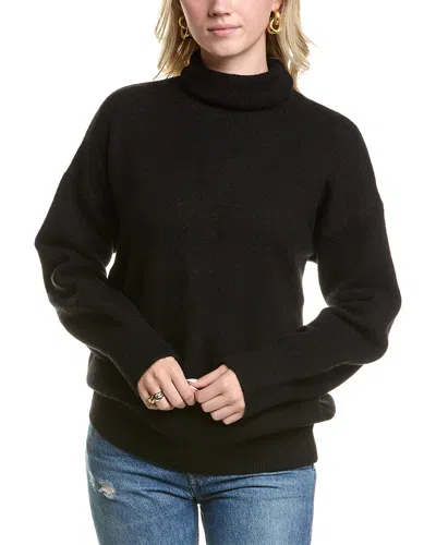 Femme Society Turtleneck Sweater In Black