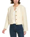 Femme Society Wool-blend Jacket In Beige