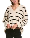 Femme Society Wool Sweater In White