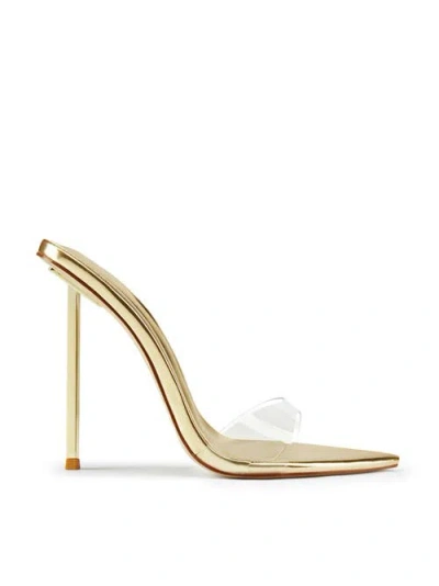 Femme Whiskey Pvc Mule In Gold