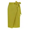 Femponiq Linen And Cupro In Green