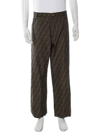 Pre-owned Fendace 2022 Pants In Brown