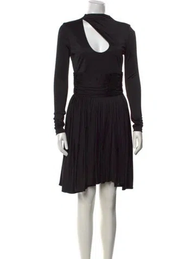 Pre-owned Fendace Asymmetrical Mini Dress In Black
