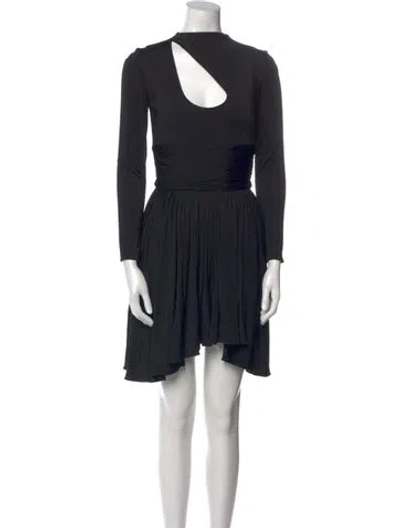 Pre-owned Fendace Crew Neck Mini Dress In Black