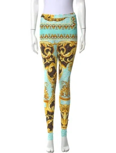 Pre-owned Fendace Nylon Skinny Leg Pants In Blue