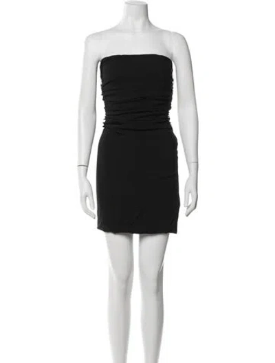 Pre-owned Fendace Pleated Accents Mini Skirt In Black