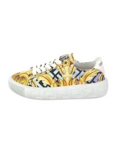 Pre-owned Fendace Printed Sneakers In Blue
