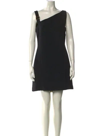 Pre-owned Fendace Silk Mini Dress In Black
