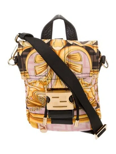 Pre-owned Fendace Zucca Ff Messenger Bag In Pink