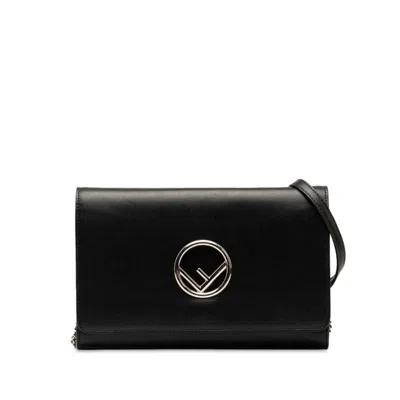 Fendi -- Black Leather Shoulder Bag ()
