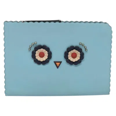 Pre-owned Fendi -- Blue Leather Clutch Bag ()
