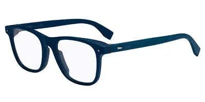 Pre-owned Fendi - Eyeglasses Unisex Ffm0020 Teal Zi9 50mm In Blue
