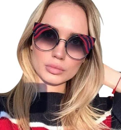Pre-owned Fendi 0215s-0m19l Rose Sunglasses In Gray