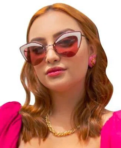 Pre-owned Fendi 0355s-c9a4s (no Case) Red/red Sunglasses